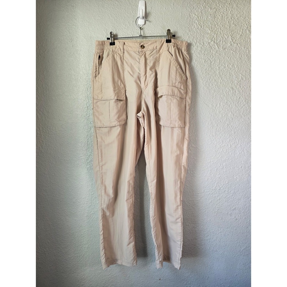 L.L.Bean Beige Nylon Lightweight Hiking Utility Cargo Pants Men's M Gorpcore
